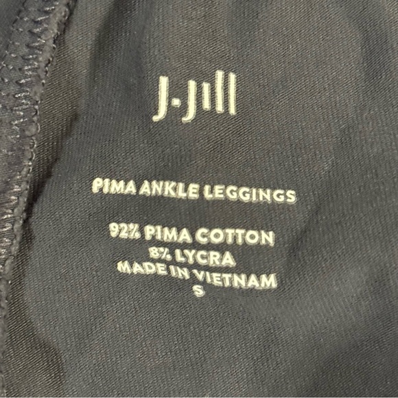 J. Jill Black PIMA Ankle Leggings Womens Size S - Picture 2 of 5
